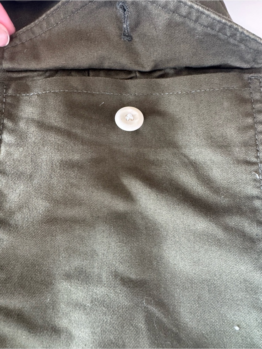 Banana Republic Olive Utility Pocket Mini Skirt with Belt Size 4 - Picture 7 of 11